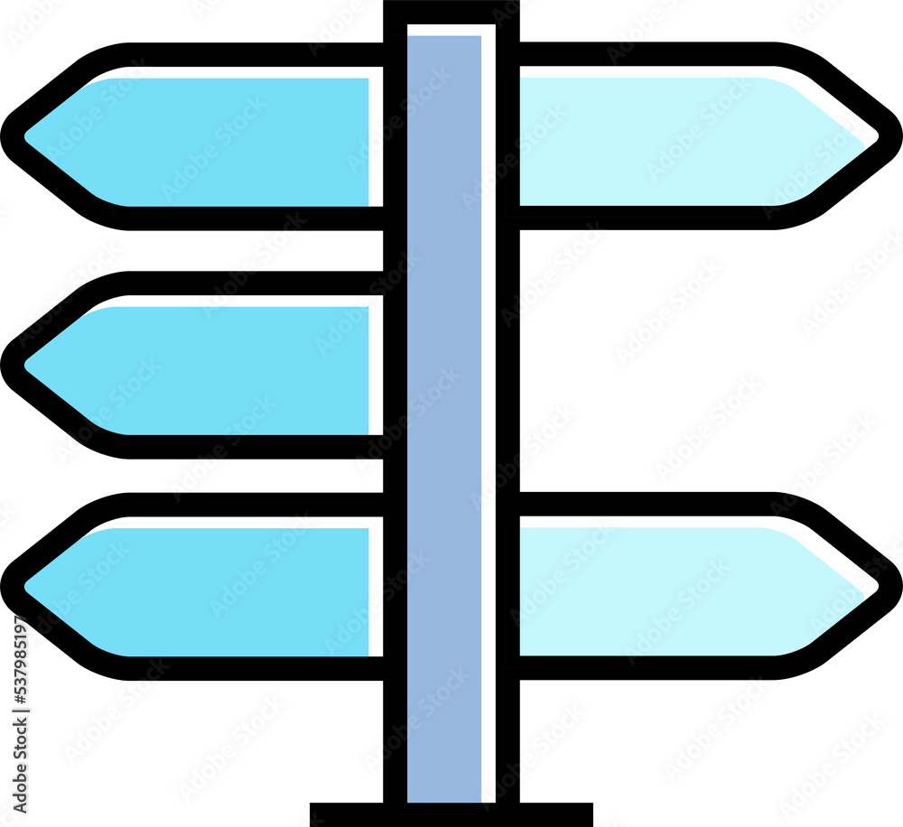 blue street signage and signpost icon illustration blue street signage and signpost icon illustration