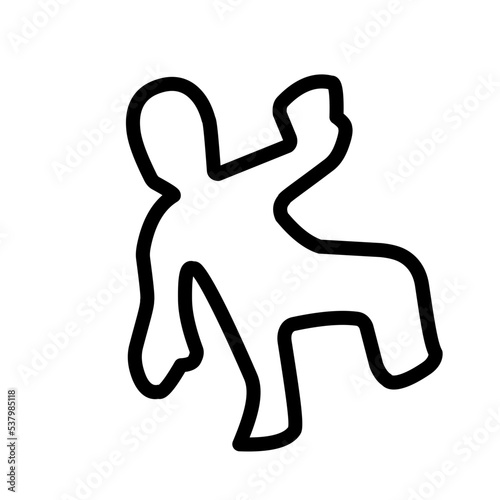 corpse outline