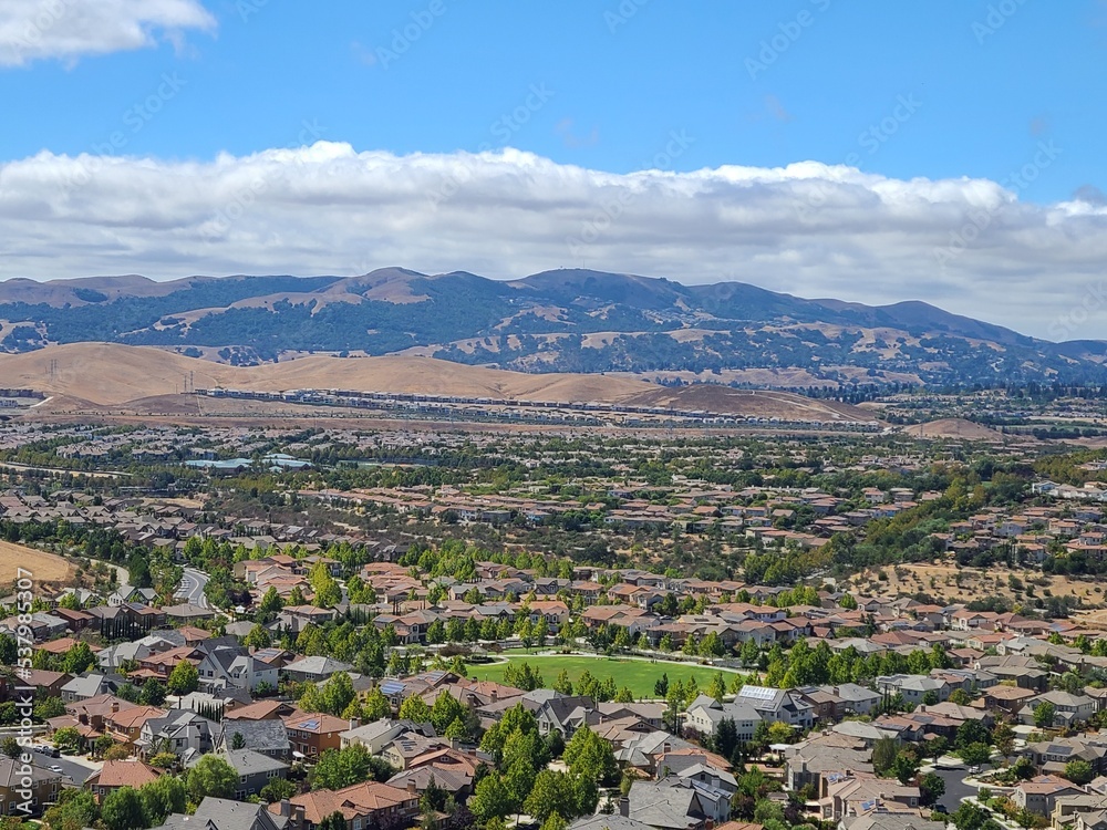 San Ramon Valley lies between the hills of Las Trampas and Tassajara Ridge in Northern California