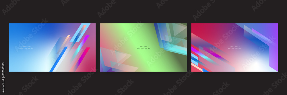 Abstract colourful colorful background for business presentation design template with blue pink green orange pink and purple color combination