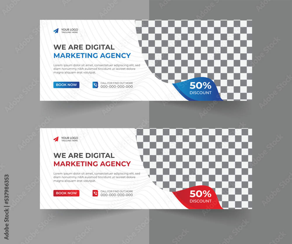 Digital marketing agency social media cover template design Digital marketing agency social media cover template design