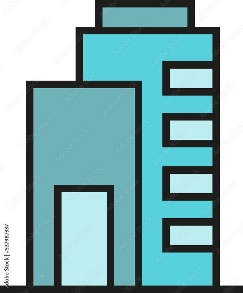 office building and apartment icon illustration office building and apartment icon illustration