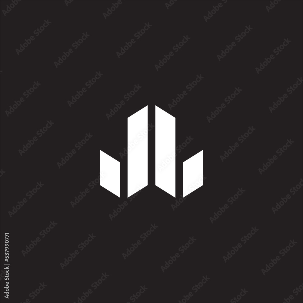 JL DB Letter logo vector image JL DB Letter logo vector image