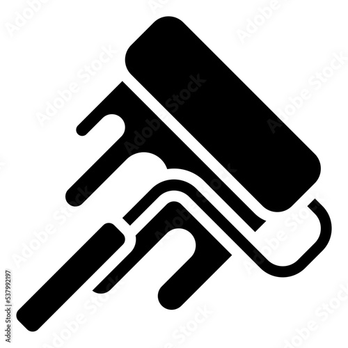 PAINT ROLLER glyph icon