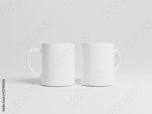 3D rendered mug 