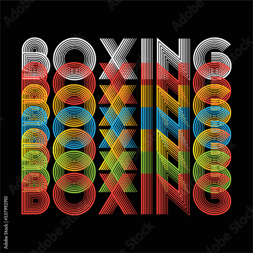 best happy boxing day t shirt design vector photo