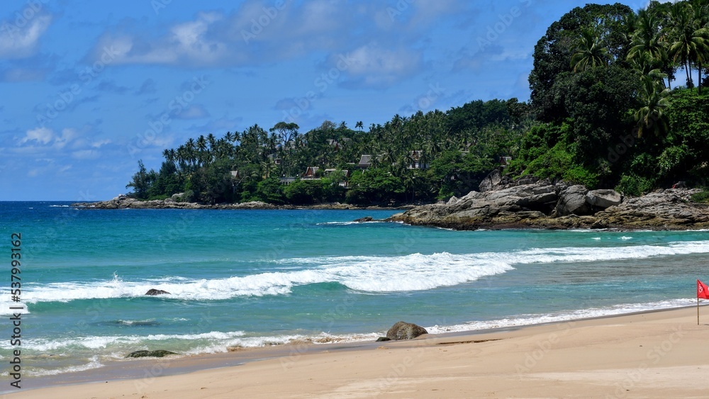 riding a bike on the beach in Phuket, Thailand