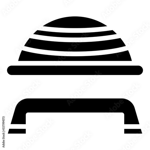 AEROBIC STEP glyph icon