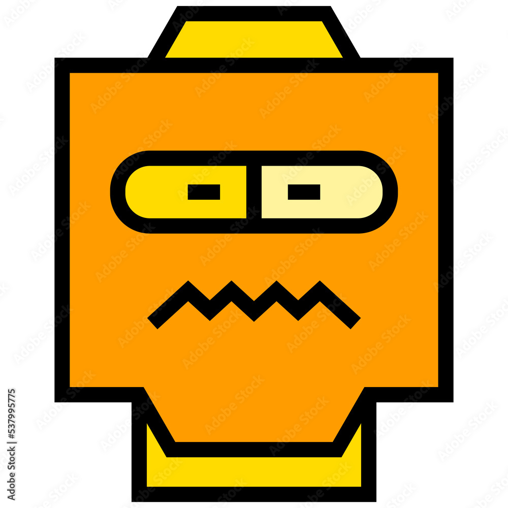 funny robot face avatar illustration funny robot face avatar illustration