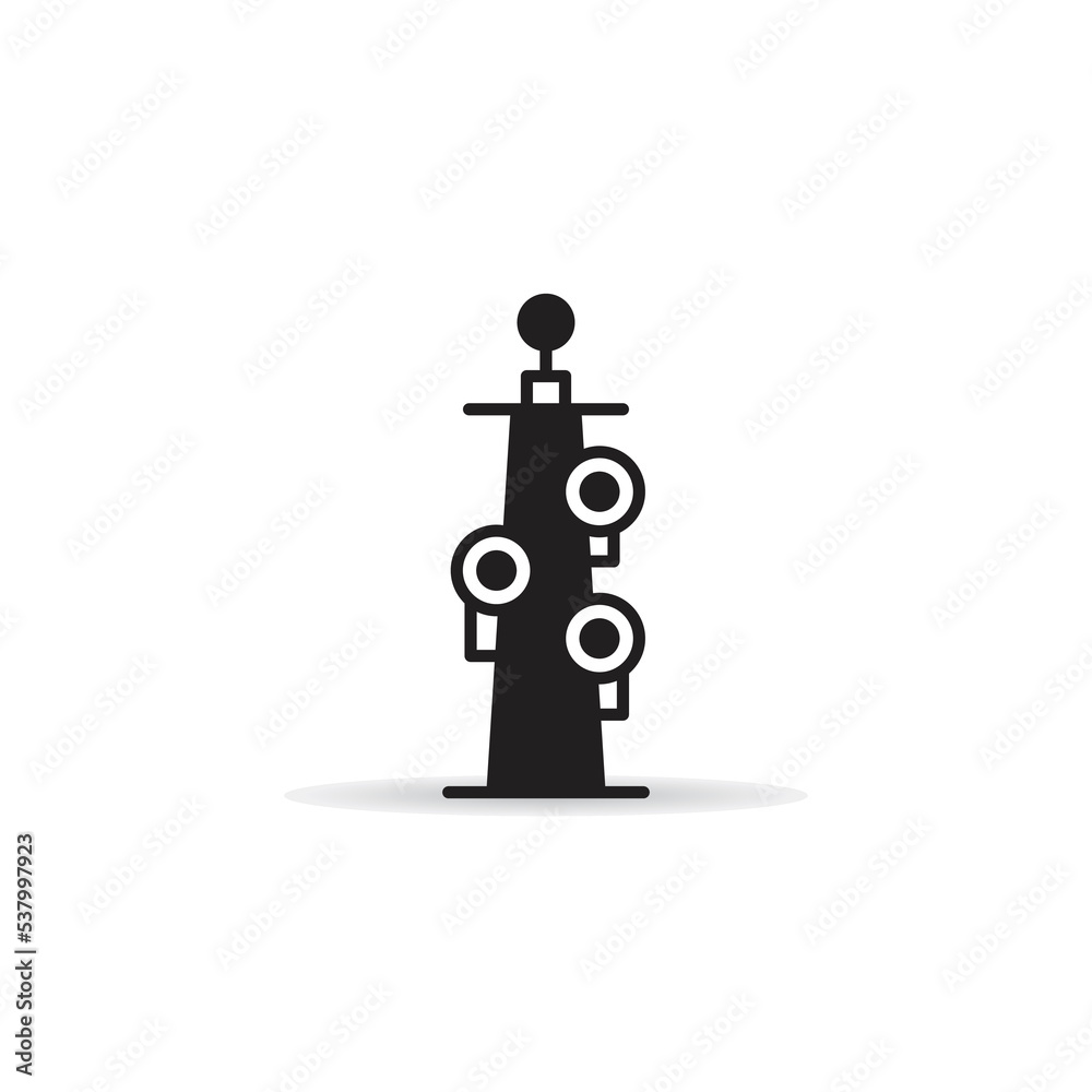 radio tower icon on white background radio tower icon on white background