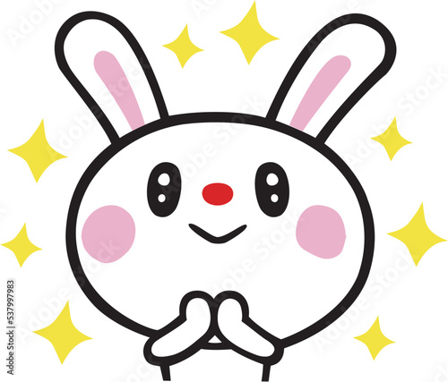 キラキラ感動ウサギ