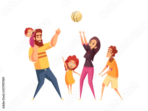 Family Holidays Illustration