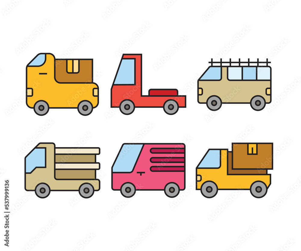 car and transportation icons vector illustration