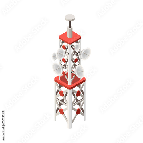 Isometric Telecommunication Tower