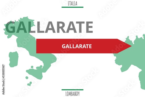 Photos Gallarate: Illustration mit dem Namen der italienischen Stadt Gallarate