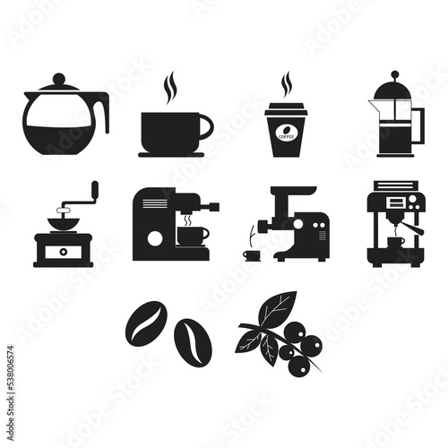 coffee icon set