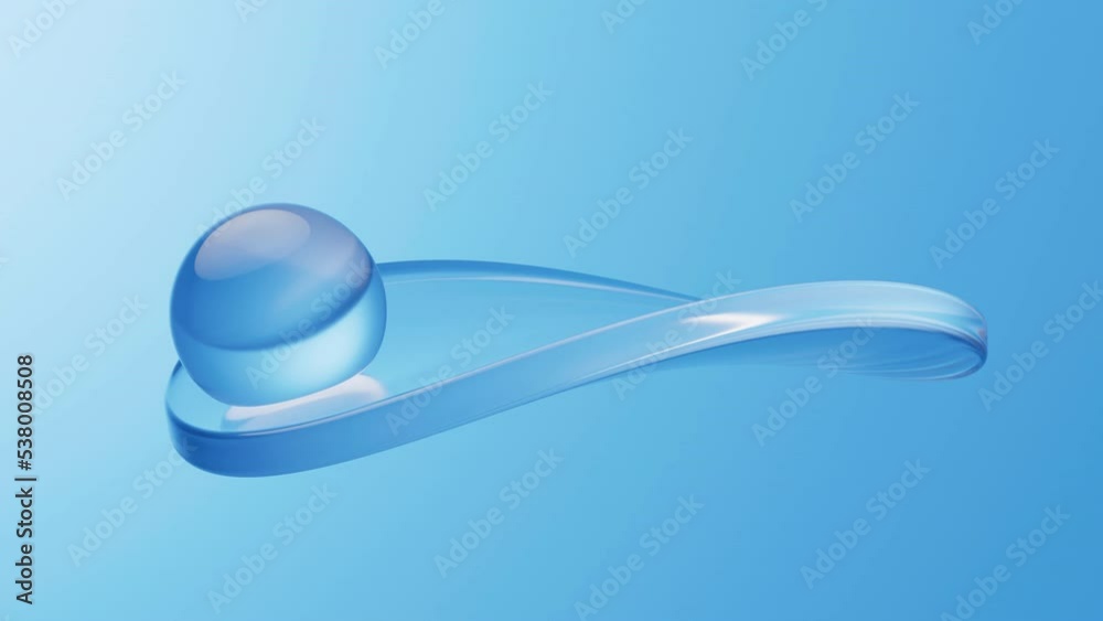 Soft ball and abstract geometric background, 3d rendering.