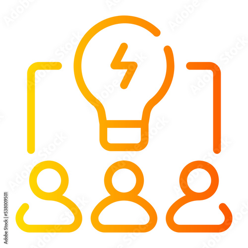 brainstorm gradient icon