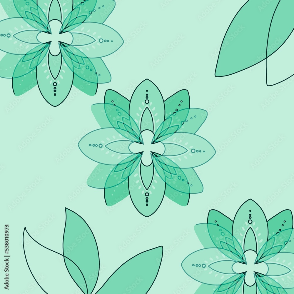 Obraz premium seamless floral pattern