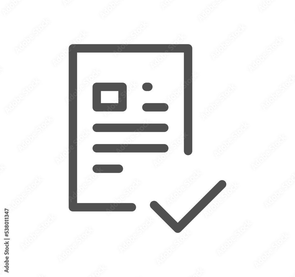 Document icon outline and linear vector. Document icon outline and linear vector.