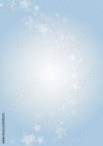 Vector Magical Glowing Background with Silver and Purple Falling Stars on Grey. Sparkle Star Sky Cover and Card Design. Glittery Confetti Frame. Christmas and New Year Poster. Cosmic Bokeh Light.