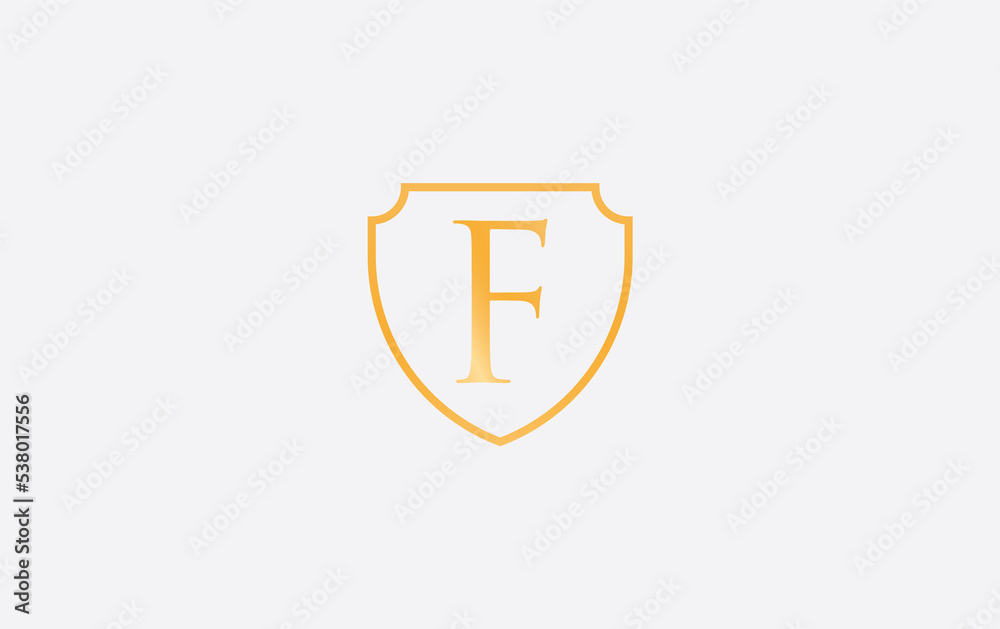 Safety shield logo design stock image