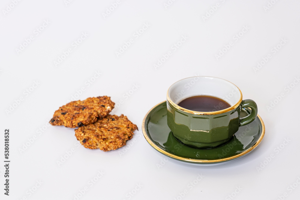 Cup of tea or coffee with homemade cookies Cup of tea or coffee with homemade cookies