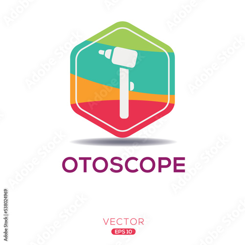 Creative (Otoscope) Icon ,Vector sign.