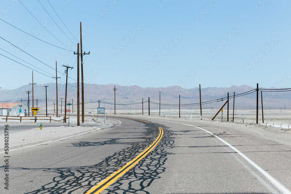 Death valley repaired highway