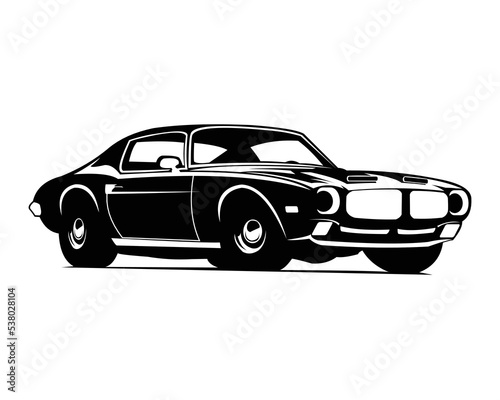  american muscle car 1970s silhouette