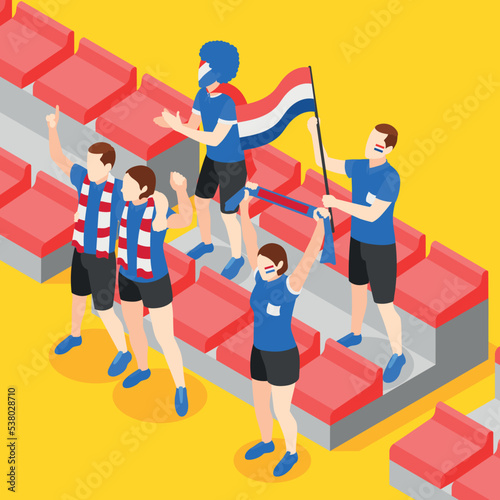 Sports Betting Isometric Background