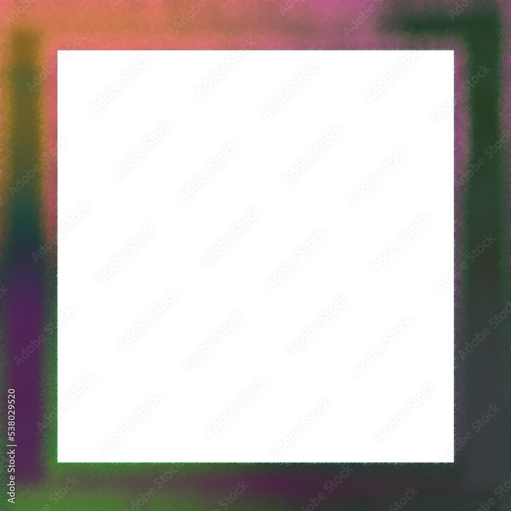 Abstract transparent glitch art border element. Abstract transparent glitch art border element.