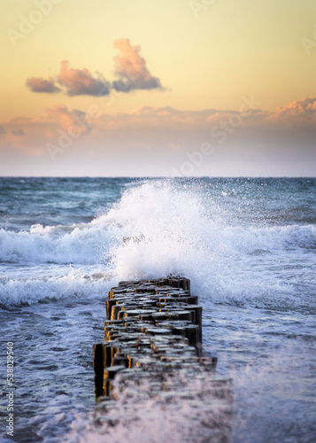 Fototapeta Naklejka Na Ścianę i Meble -  Stormy weather over baltic sea