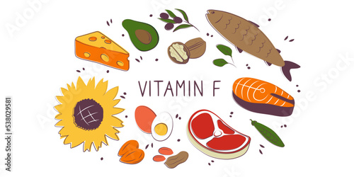 Принти на полотні Vitamin F linoleic linolenic Acid