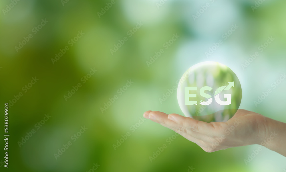 ESG achieving and growing sustainability concept. Aim to ptositive impact on the world while also making a profit. Socially responsible investing, ESG factors, impact investing, sustainable investing. ESG achieving and growing sustainability concept. Aim to ptositive impact on the world while also making a profit. Socially responsible investing, ESG factors, impact investing, sustainable investing.