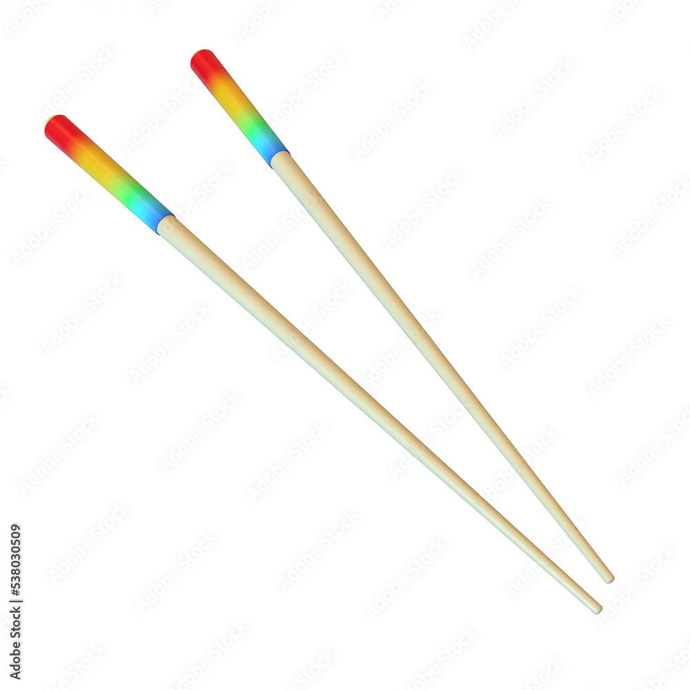 Asian wooden chopstick 3d rendering isolated illustration sushi roll chopstick Asian wooden chopstick 3d rendering isolated illustration sushi roll chopstick