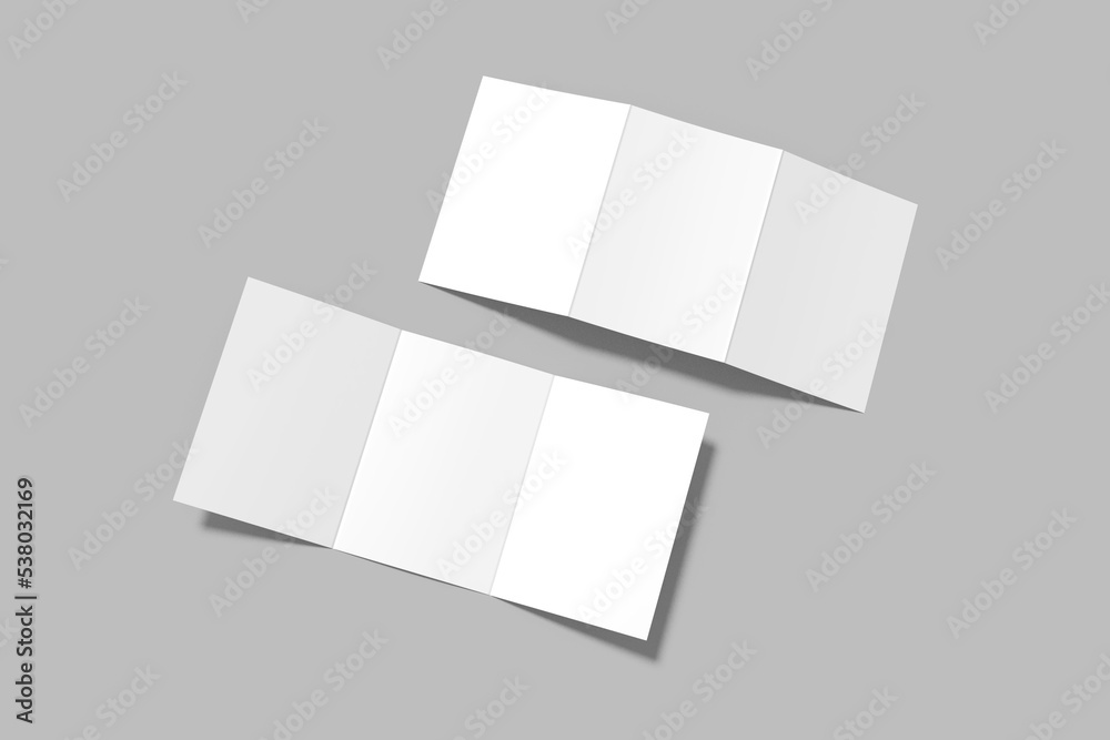 A5 Trifold Brochure Blank Mockup A5 Trifold Brochure Blank Mockup