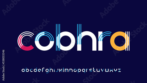 modern stylish typography letter logo design