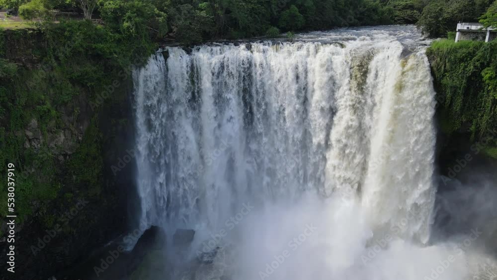 Eyipantla Falls is a waterfall located in the Los Tuxtlas region of southern Veracruz in Mexico. It is forty meters wide and fifty meters tall and is the largest waterfall in the region. Eyipantla Falls is a waterfall located in the Los Tuxtlas region of southern Veracruz in Mexico. It is forty meters wide and fifty meters tall and is the largest waterfall in the region.