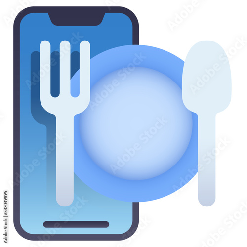 mobile food application icon