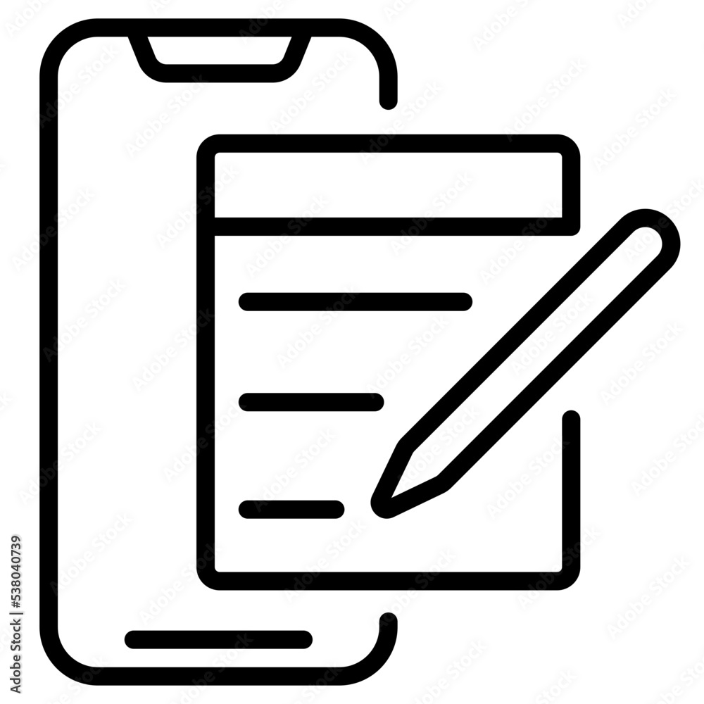 mobile note icon mobile note icon