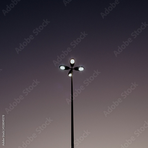 
A beautiful iconic street lamp in Kadıköy. a photo taken at night