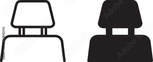  Car Seat Icon , vector illustration