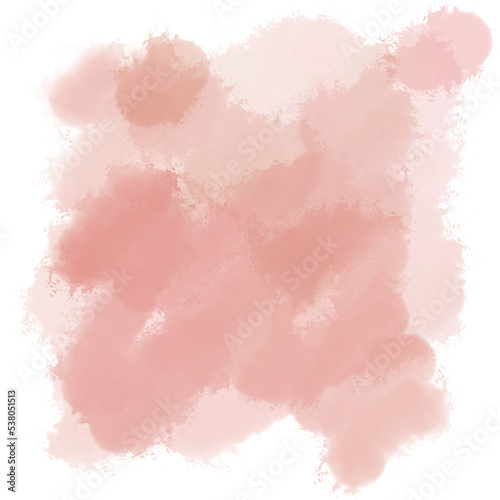 Pink Abstract Watercolor Brush Splash Background © Adelia Dwi Putri