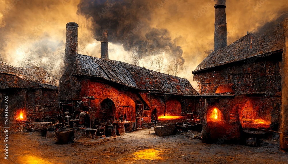 fantasy blacksmith shop