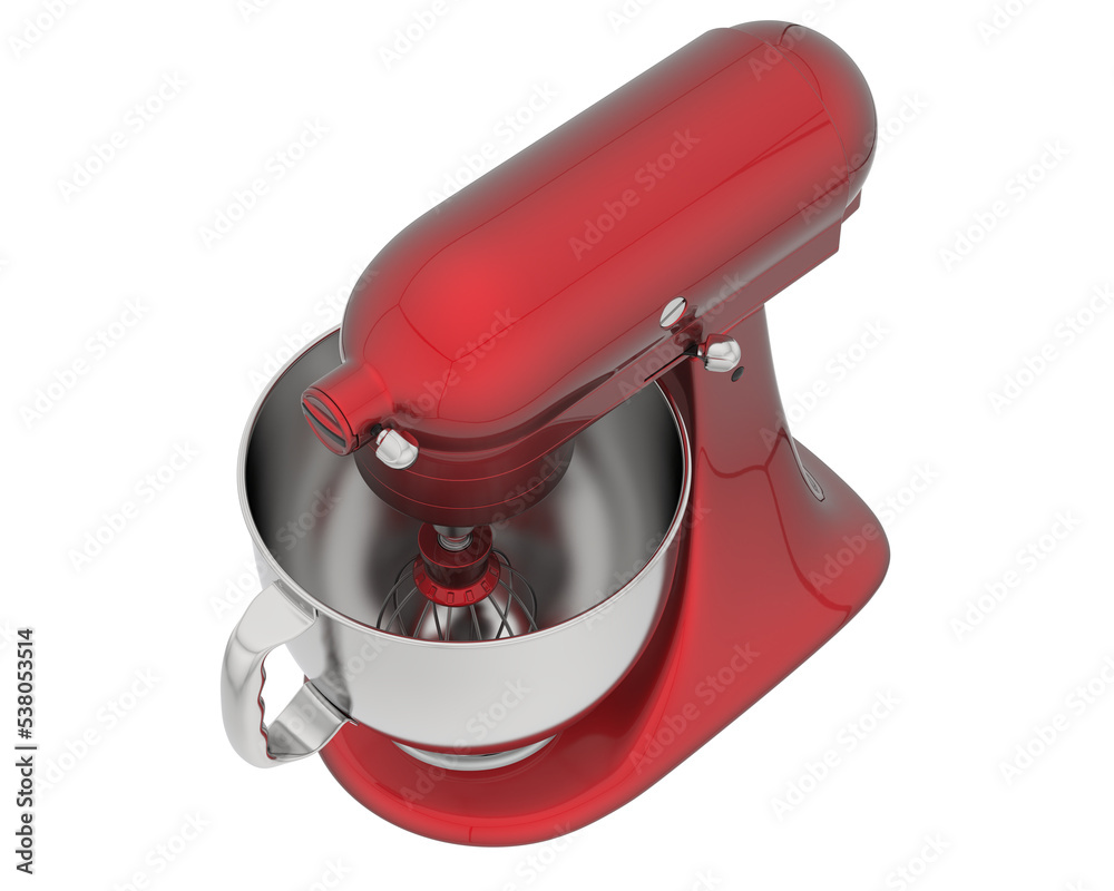 Kitchen aid on transparent background. 3d rendering - illustration Kitchen aid on transparent background. 3d rendering - illustration