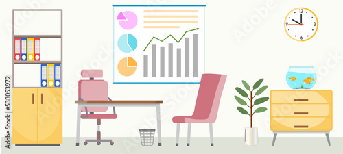 business office workplace without characters