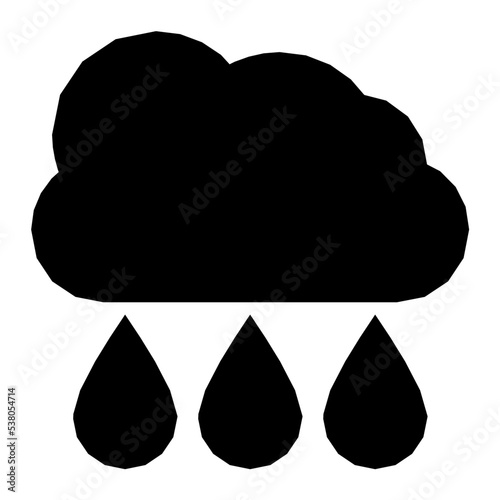 Raining Vector Icon