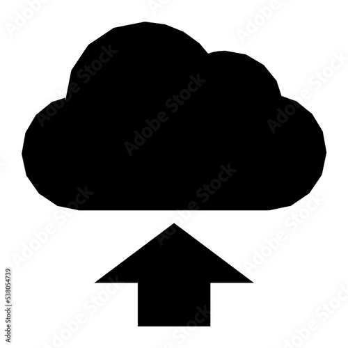 Cloud Upload Vector Icon