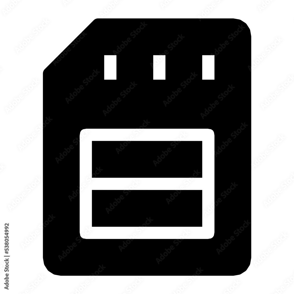 Sim Vector Icon Sim Vector Icon